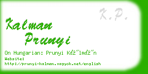 kalman prunyi business card